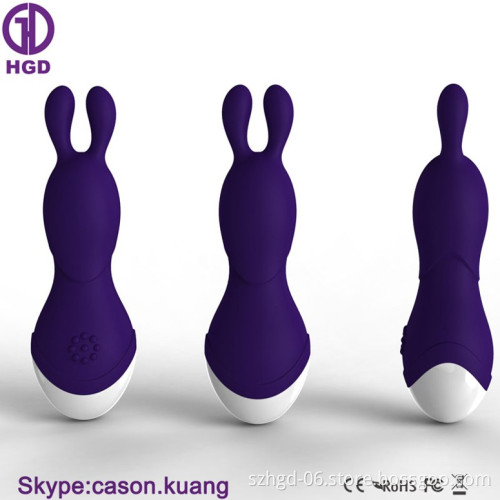 9 Frequency vibration waterproof silicone rechargeable rabbit vibrator dildo